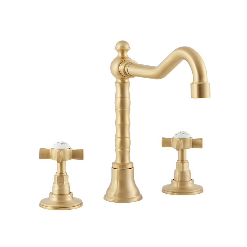 English Lever Taps - English Tap Spout - Cross Handles