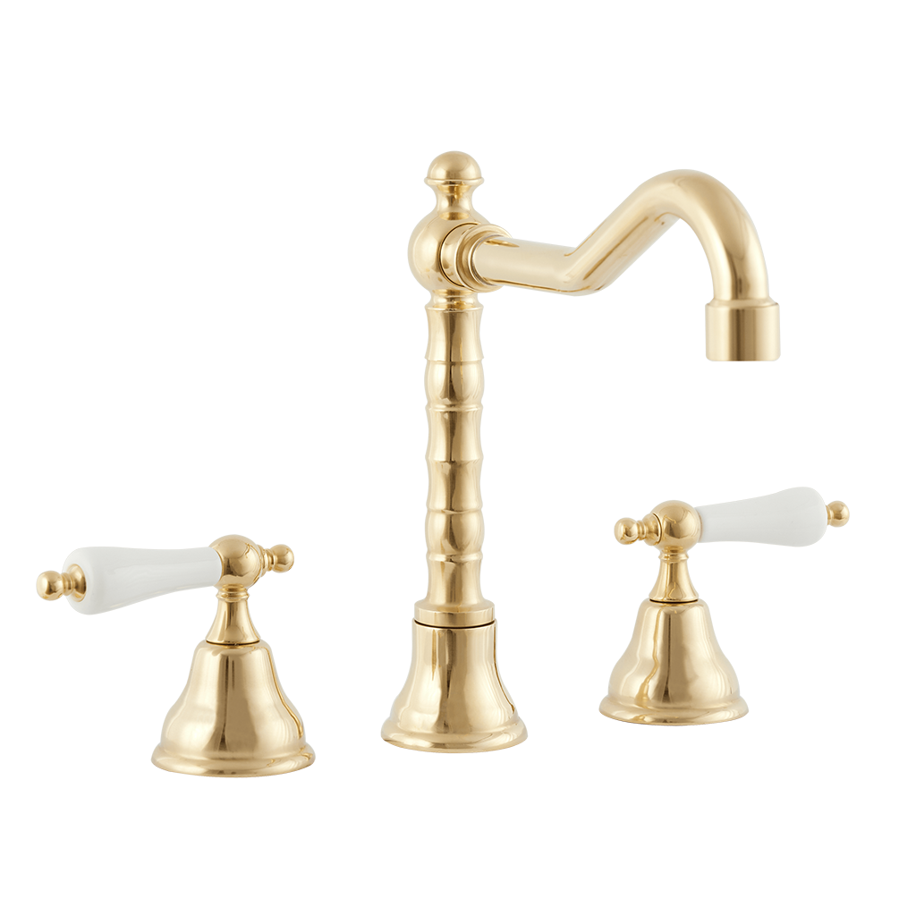 English Lever Taps - English Tap Spout - Cross Handles