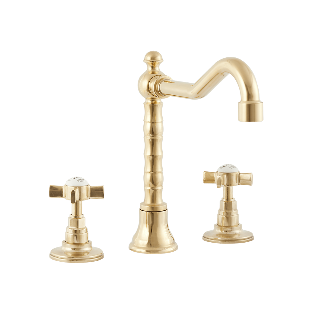 English Lever Taps - English Tap Spout - Cross Handles