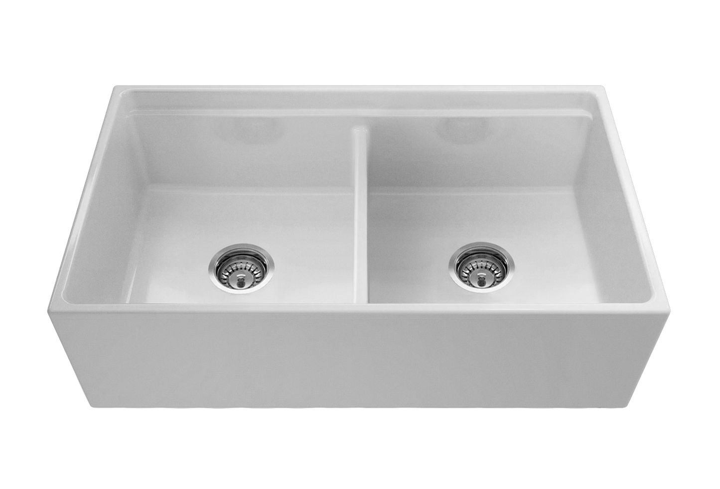 October Special - Double Farmhouse Sink with Chopping Board, Grid, Grill, Colander & Waste - 840mm