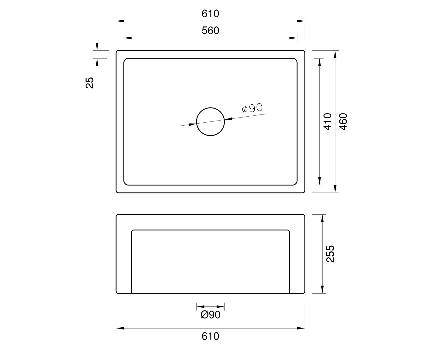 March Special - Country Farmhouse Sink - 610mm
