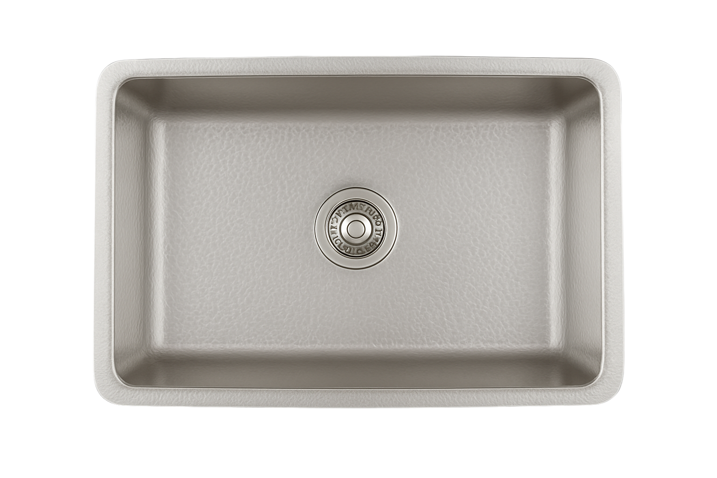 Stainless Steel Hammered Single Bowl Sink - 838mm
