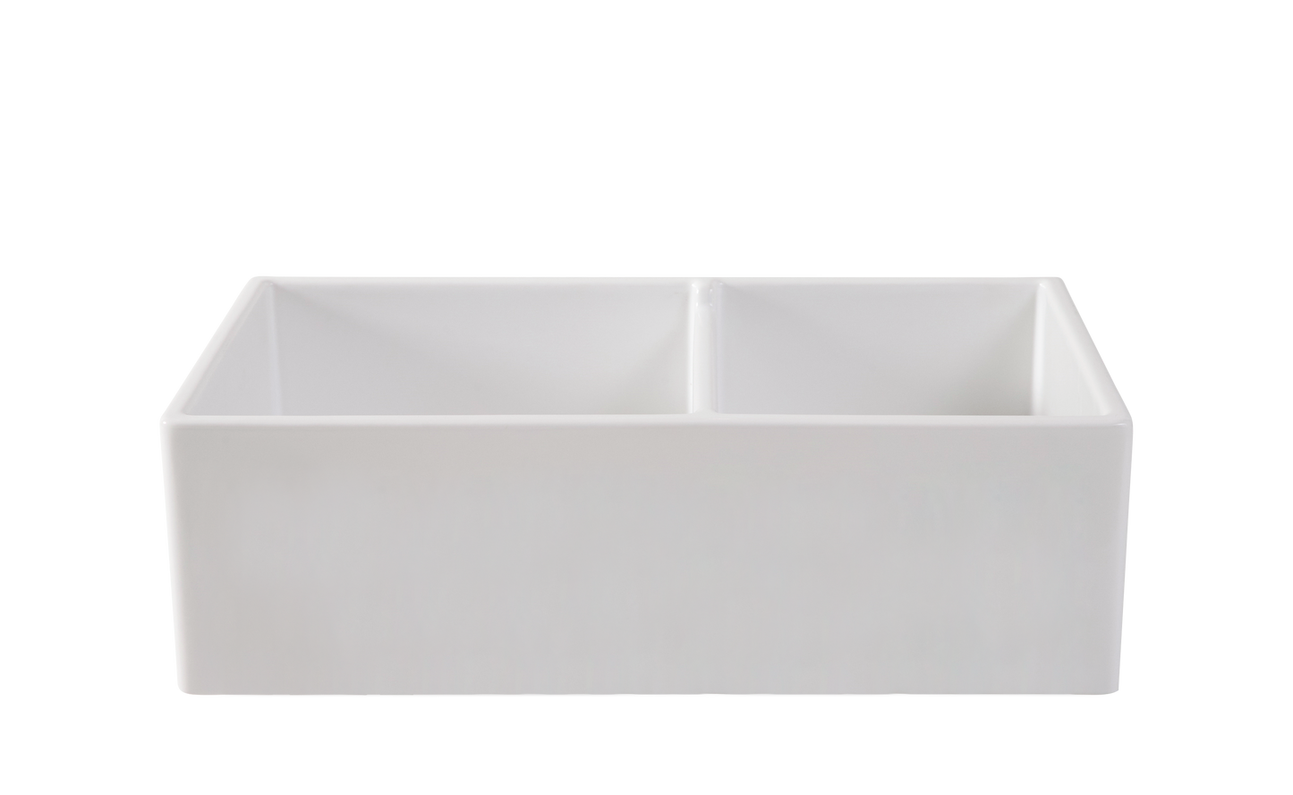 Double Farmhouse Sink with Offset Bowl - 838mm