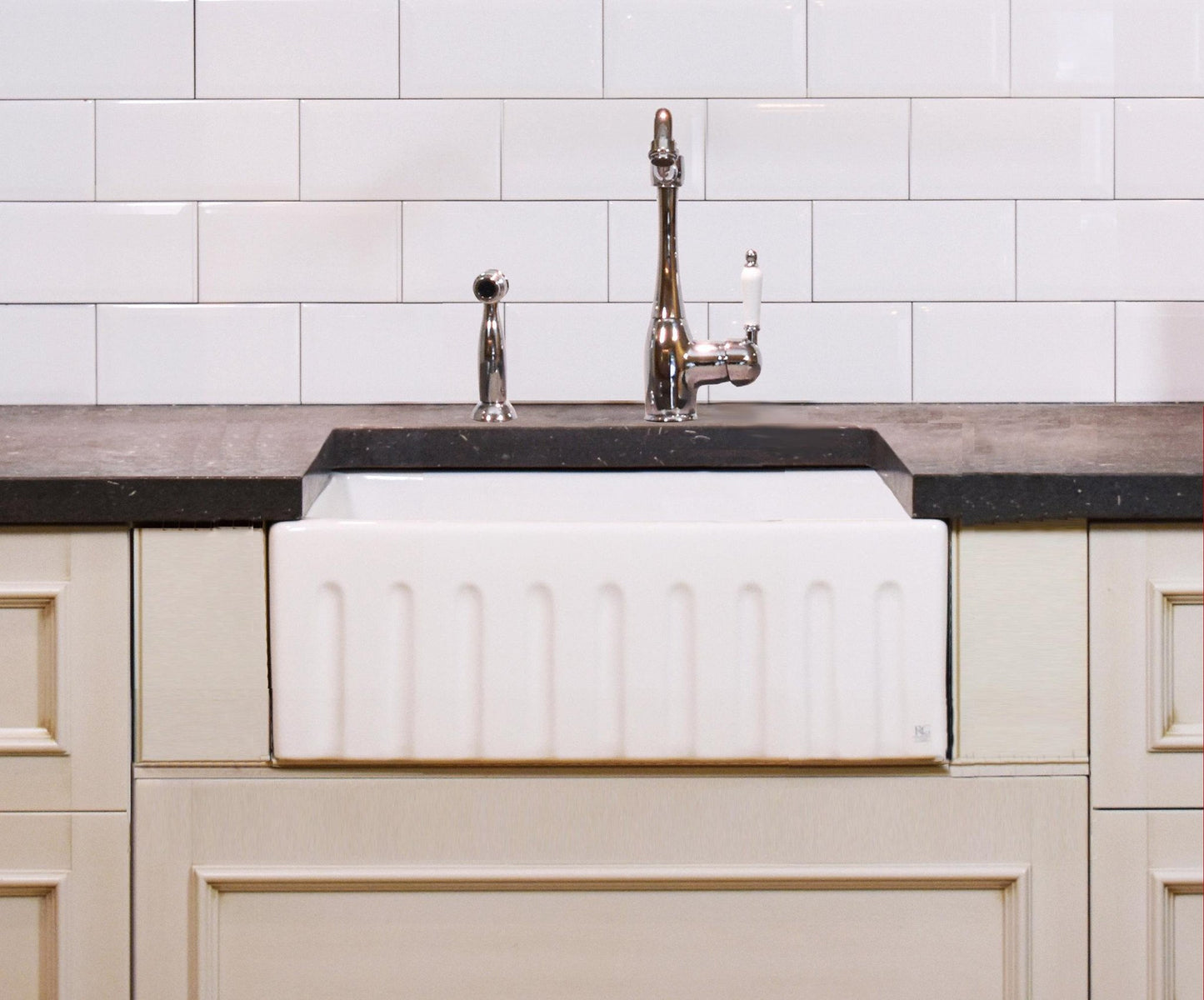 Fluted Butler Sink - 595mm