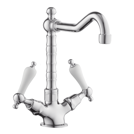 Country Kitchen Tap - Porcelain levers