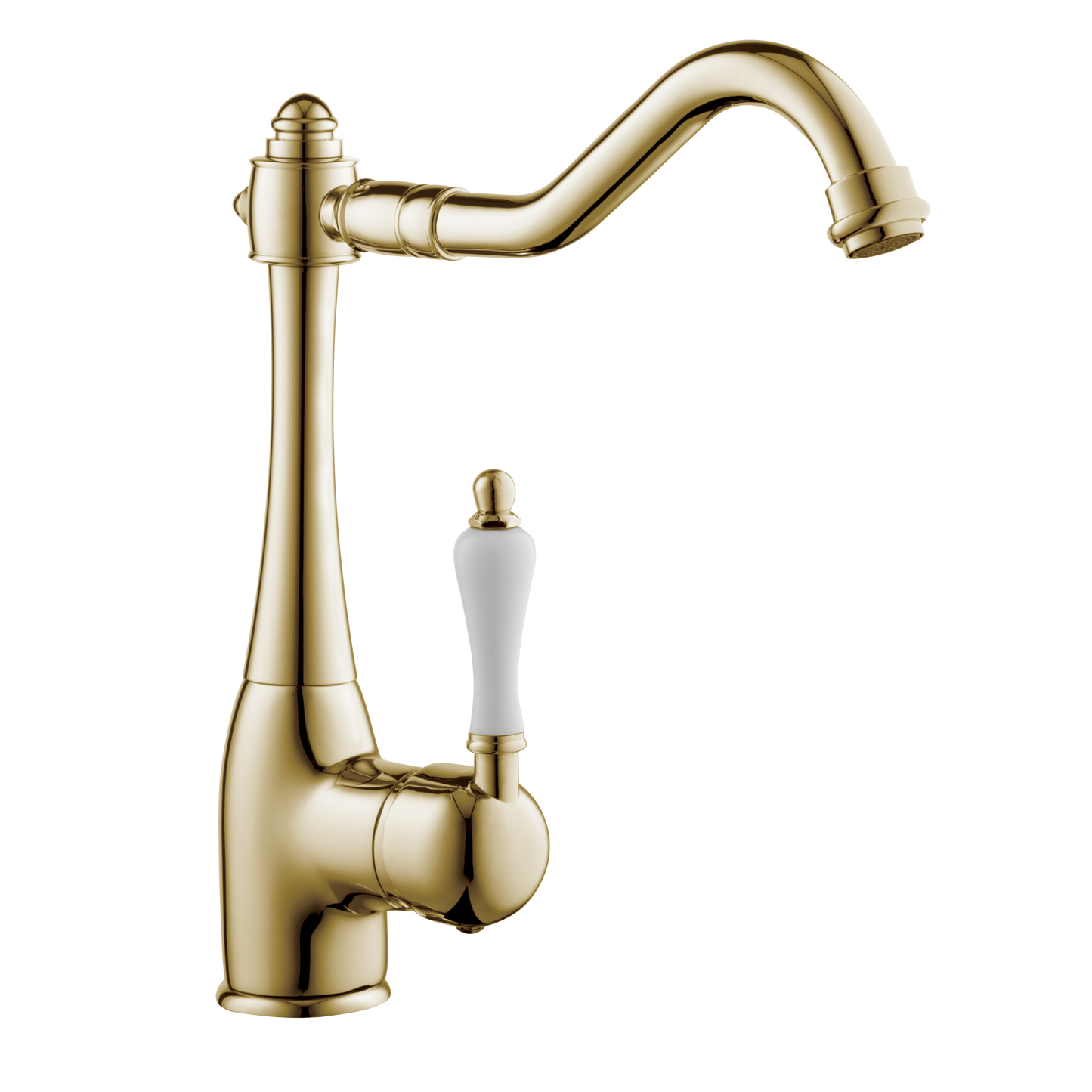 Traditional Kitchen Tap - Porcelain Lever