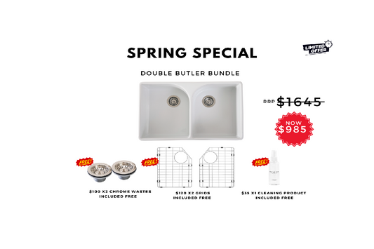 SPRING BUNDLE - DOUBLE BUTLER SINK SPECIAL!
