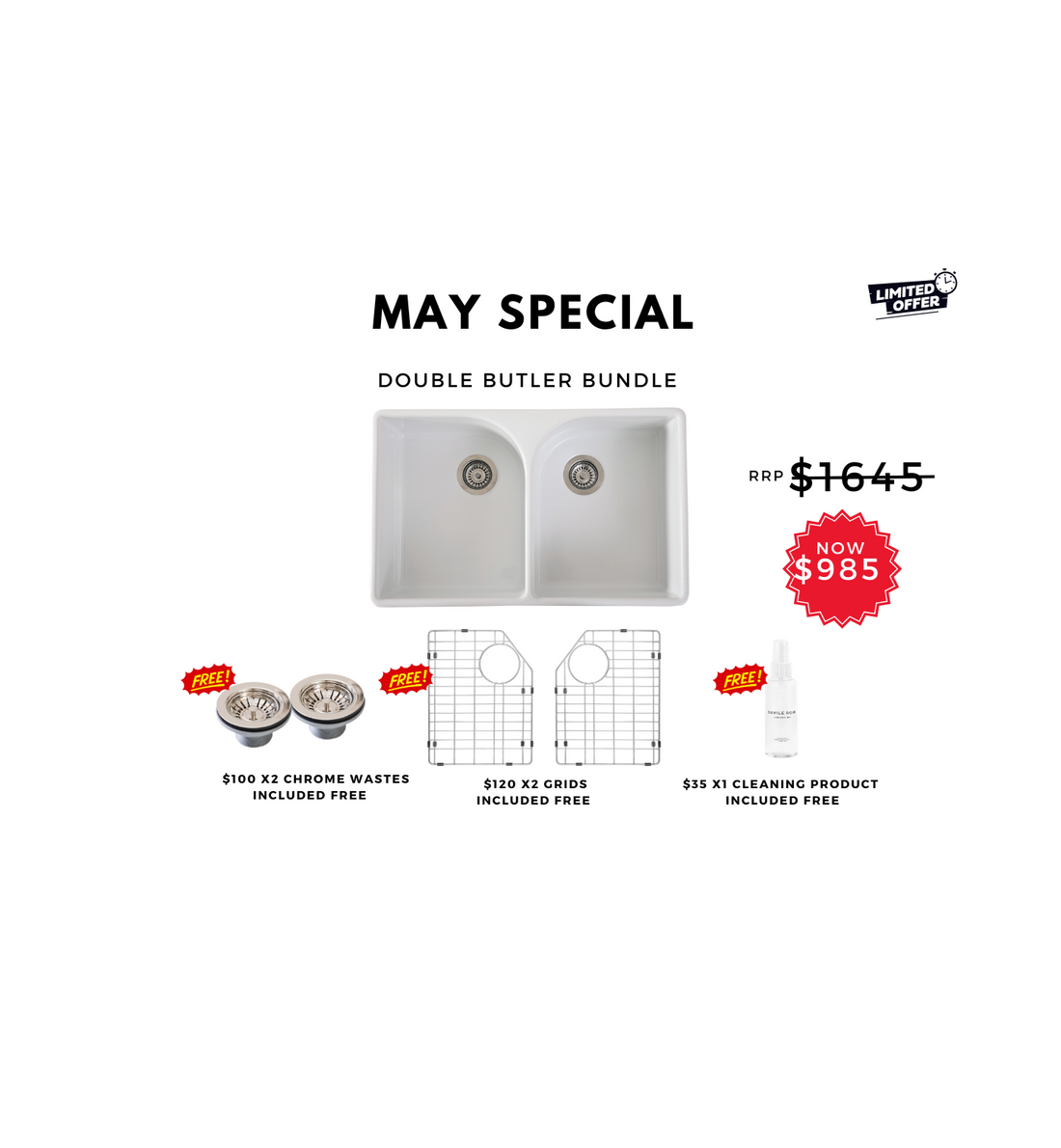 AUTUMN BUNDLE - DOUBLE BUTLER SINK SPECIAL!