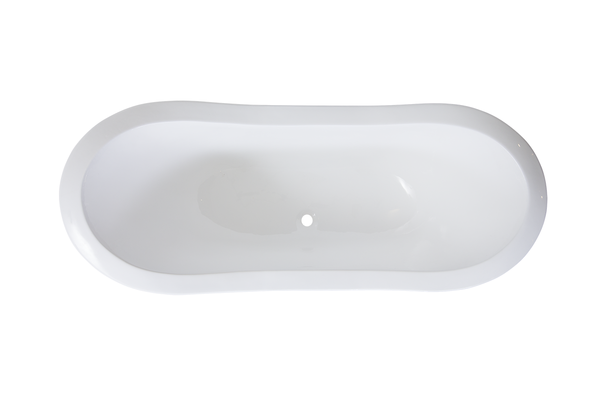 Duette  - Double Ended Cast Iron Slipper Bath - 1800