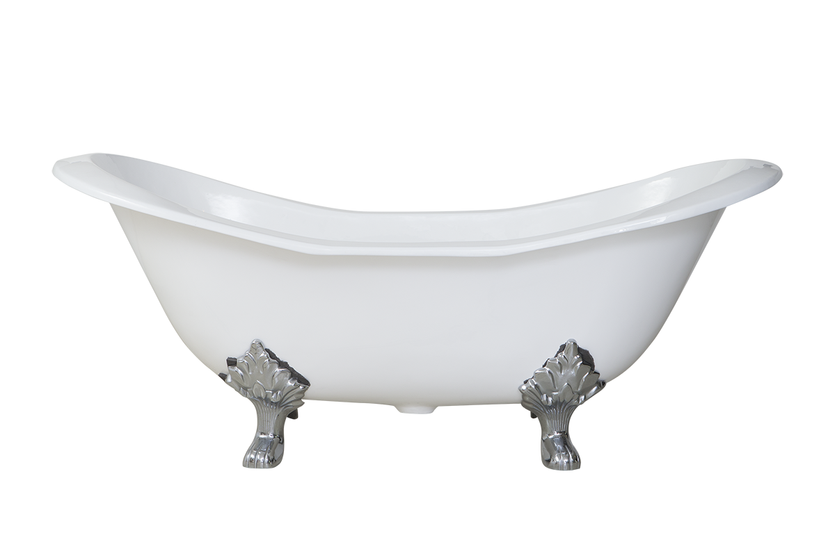 Duette  - Double Ended Cast Iron Slipper Bath - 1800