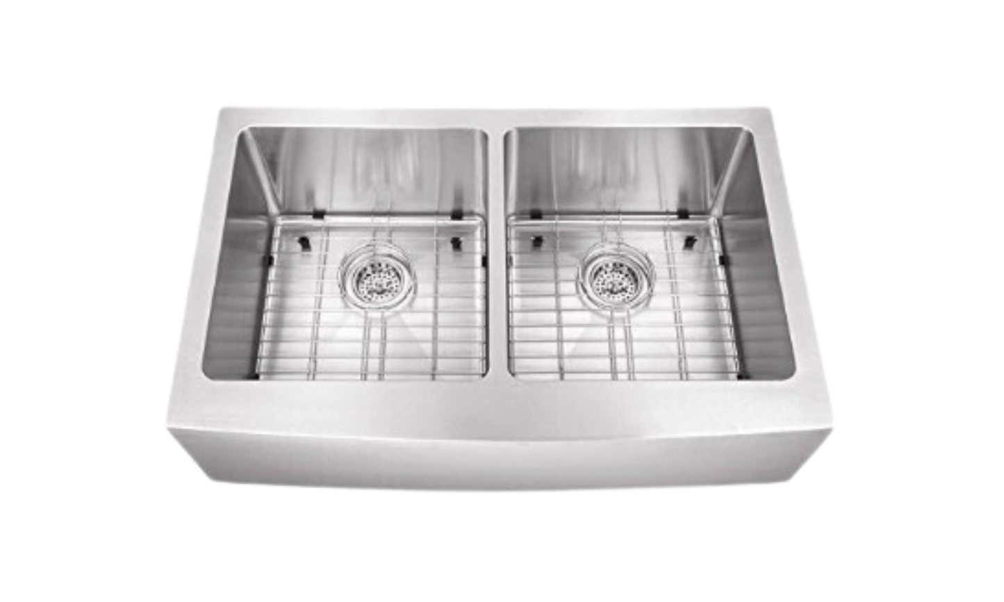 Stainless Steel Double Butler Sink - 838mm