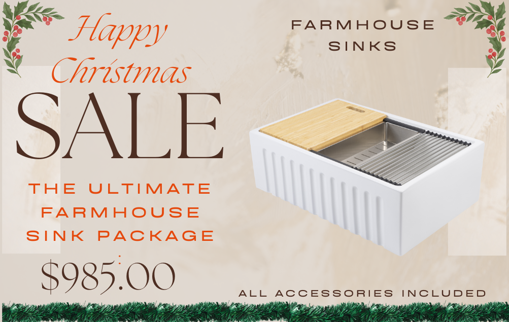 Load video: Farmhouse Sinks - November Sale