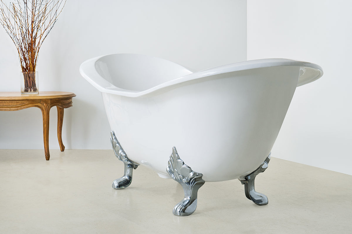 Duette  - Double Ended Cast Iron Slipper Bath - 1800