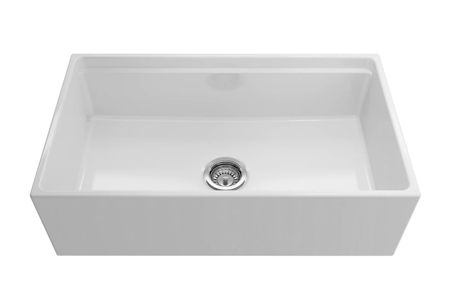 February Special ! - Farmhouse Sink With Chopping Board,, Grid, Grate Waste & Cullender  - 755mm