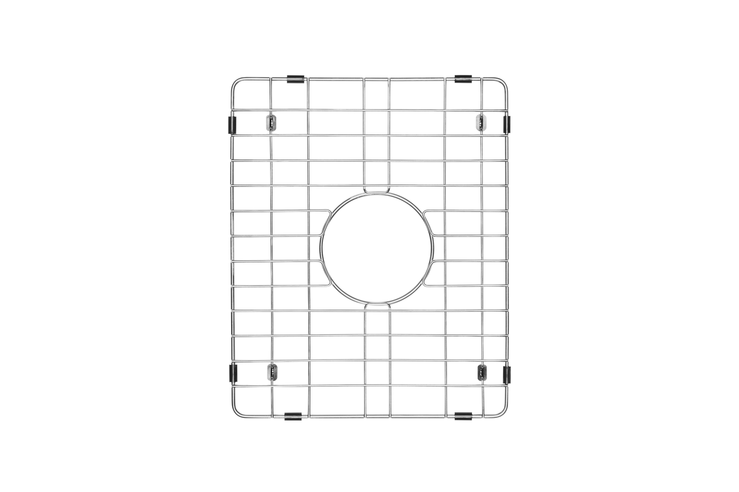 Double Narrow Fluted 833 Sink - Grid