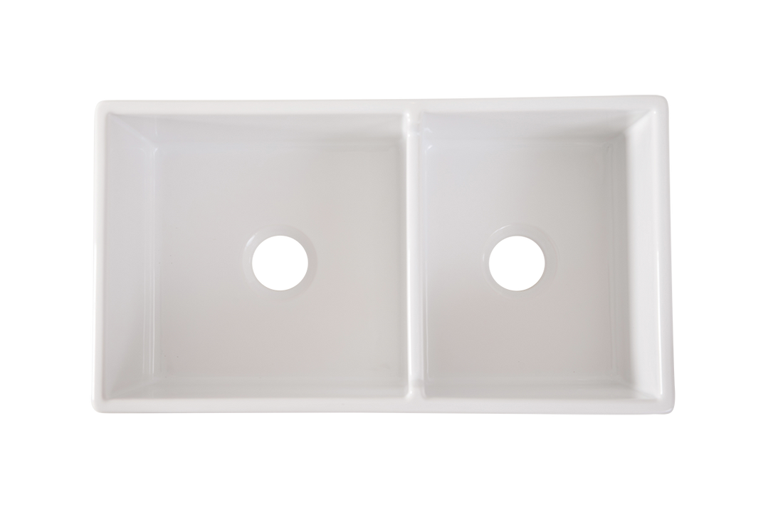 Double Farmhouse Offset Sink 838 farmhouse sinks