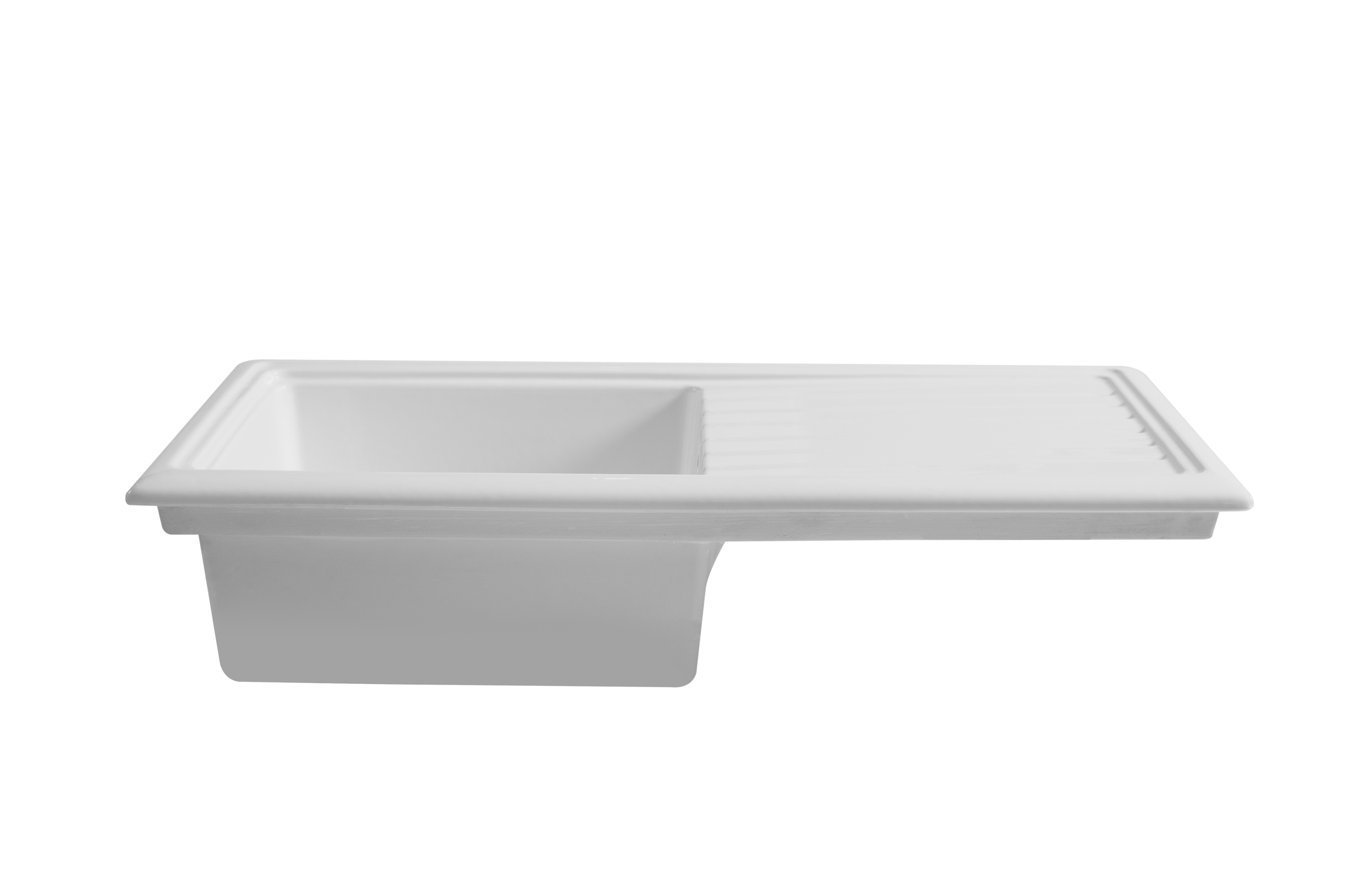 ceramic kitchen sink with 2 tap holes