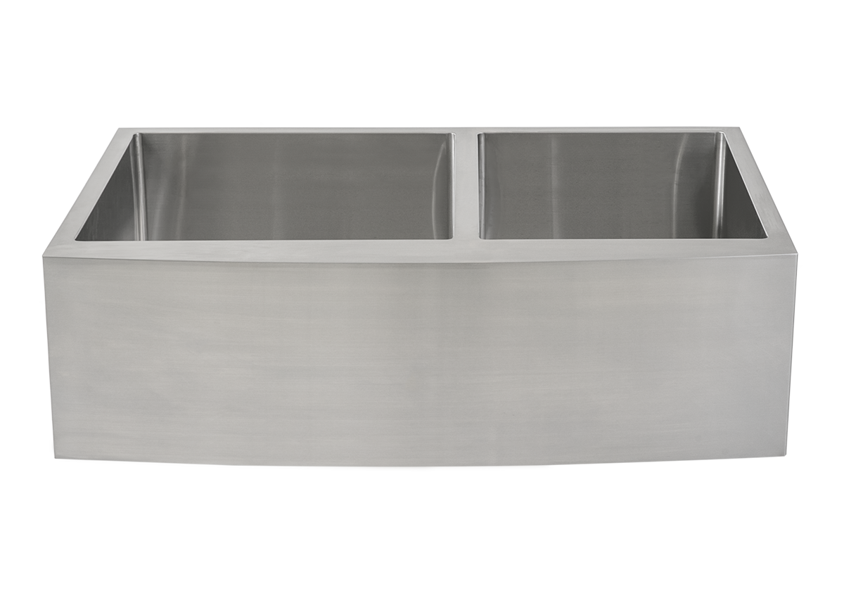 Stainless Steel Double Butler Offset Sink - 838