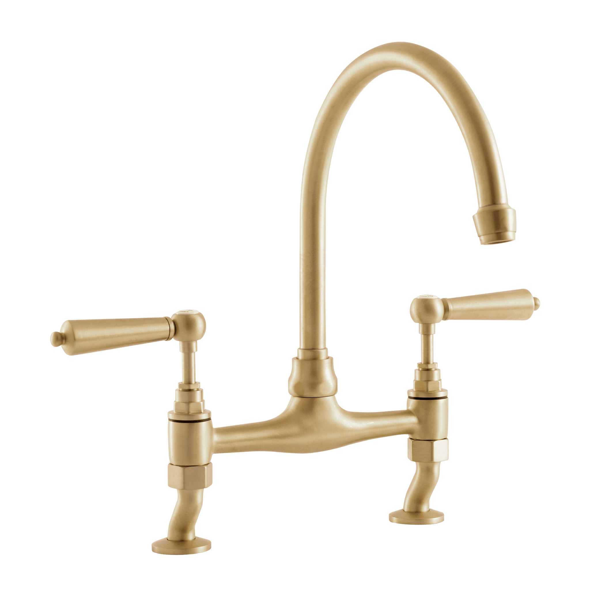 Traditional Kitchen Bridge Mixer Tap - Porcelain Levers – Farmhouse sinks