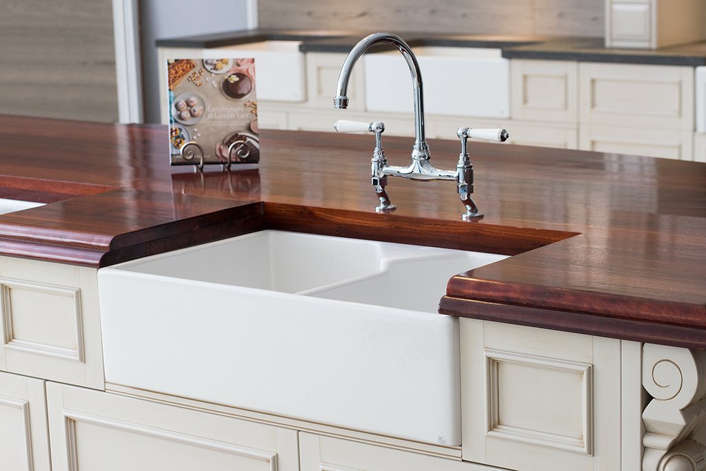 Great British Double Butler Sink - 895mm by Savile Row - installed lifestyle view